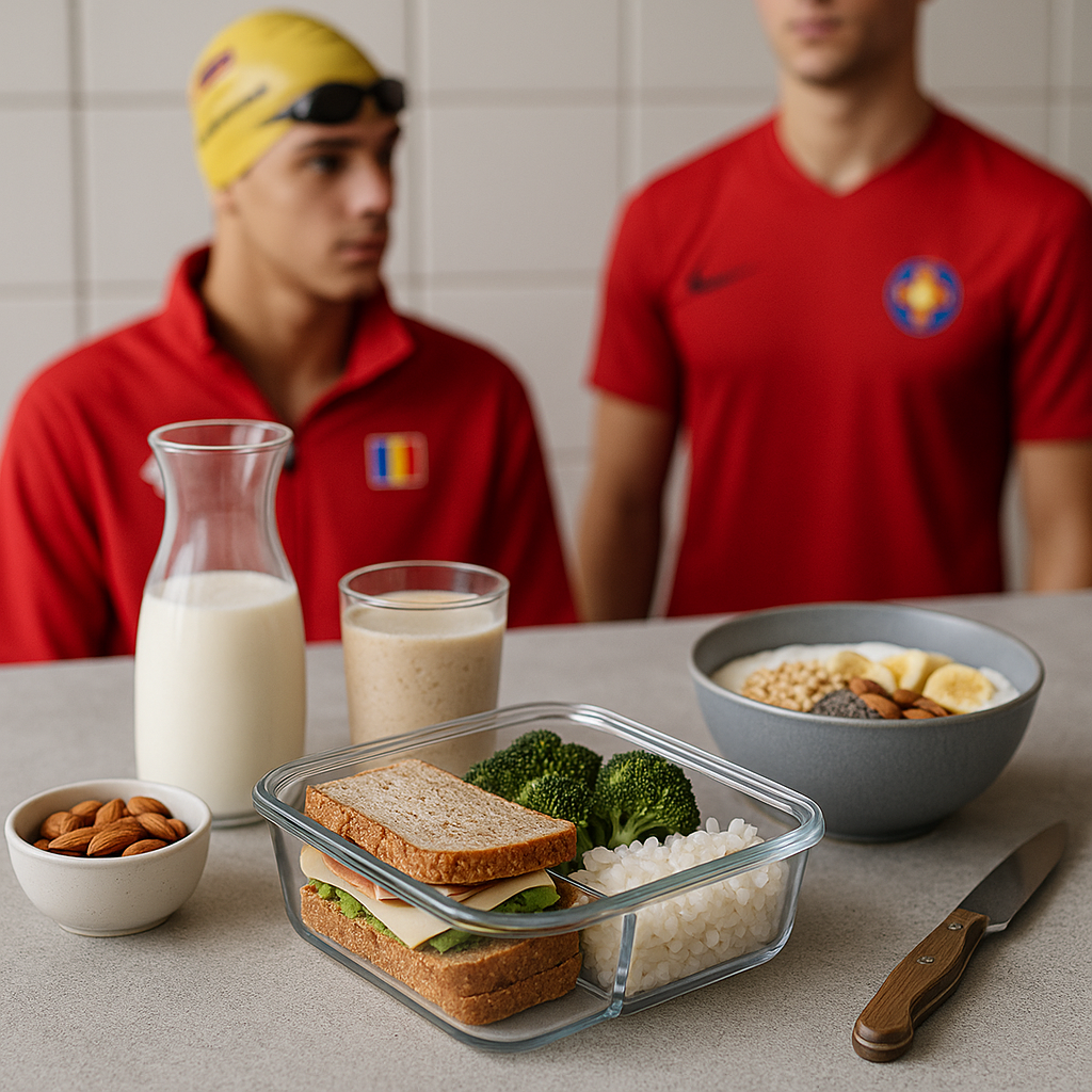 Ce mănâncă sportivii români de top: dieta lui David Popovici și disciplina alimentară din FCSB