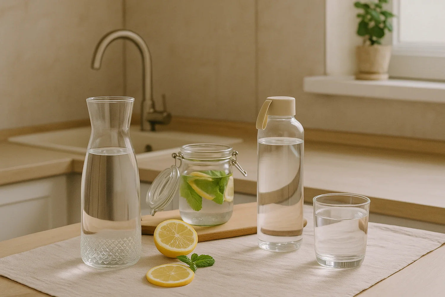 Trucuri simple ca să bei mai multă apă zilnic – totul începe din bucătărie