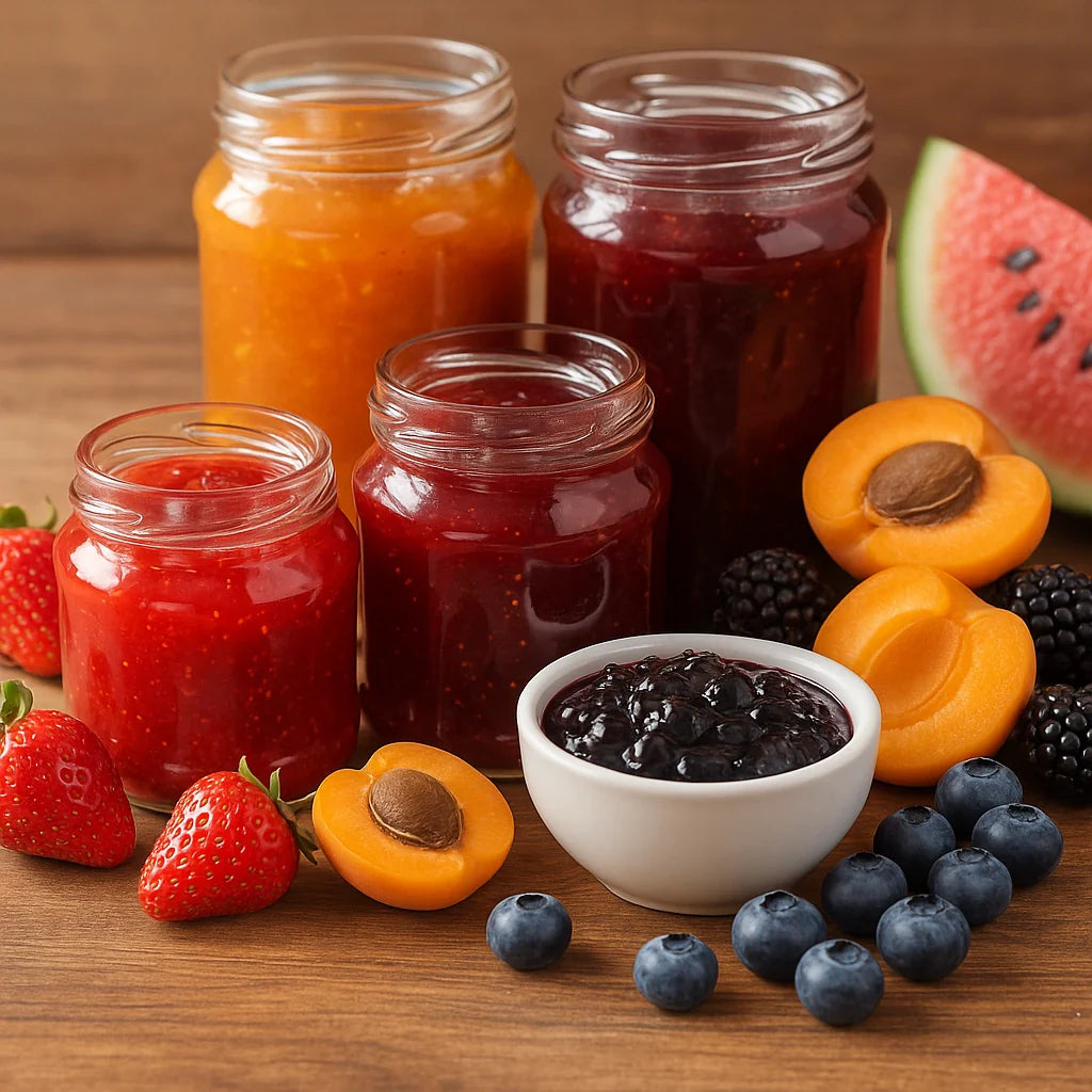 Dulceață de căpșuni, caise și pepene verde – rețete cu afine, mure și magiun de prune