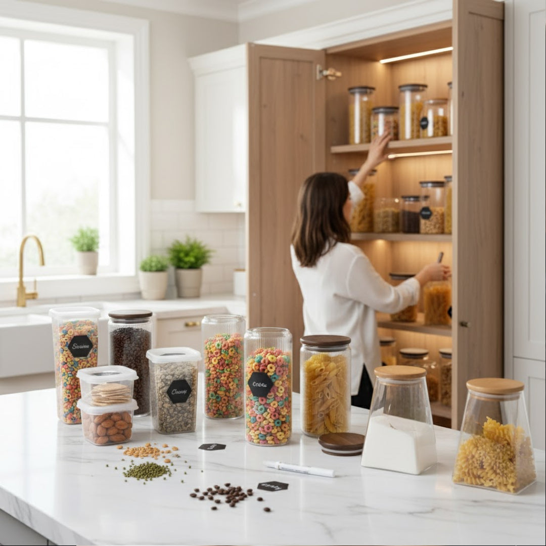 Recipientele de Depozitare: Ghidul Esențial pentru o Cămară Perfect Organizată