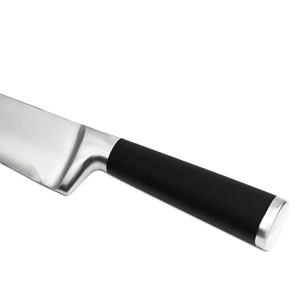 Cutitul Bucatarului profesional,Koken, lama din otel inoxidabil 20 cm, 56±HRC, cutit de bucatarie Full Tang, taiere precisa si rezistenta indelungata, maner antiderapant Soft-Touch