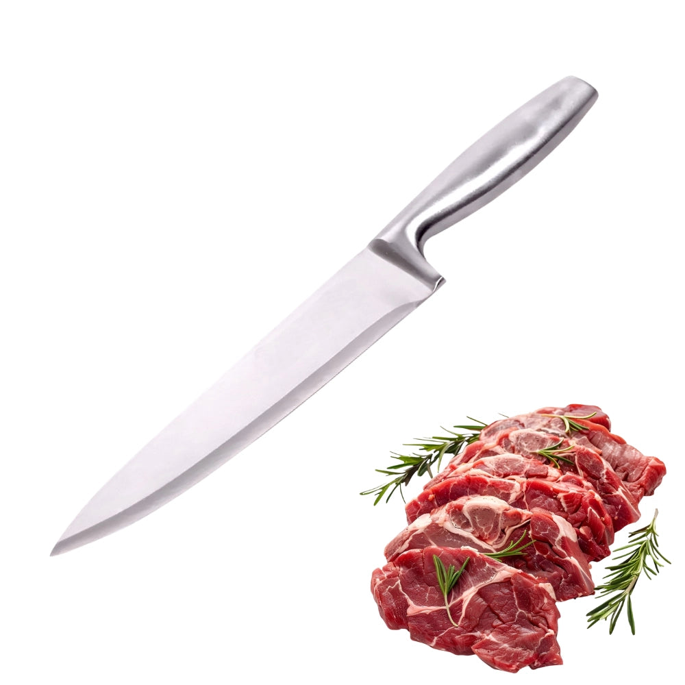 Cutit de bucatar profesional Koken din otel inoxidabil, 33 cm, 56±HRC, maner ergonomic, cutit de bucatarie pentru feliere si taiere precisa