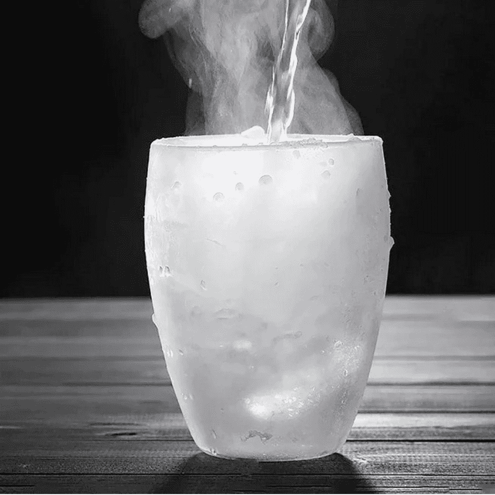 Set cesti cafea termice cu pereti dubli Koken strat protector, din sticla borosilicata, 100 ml, Transparent