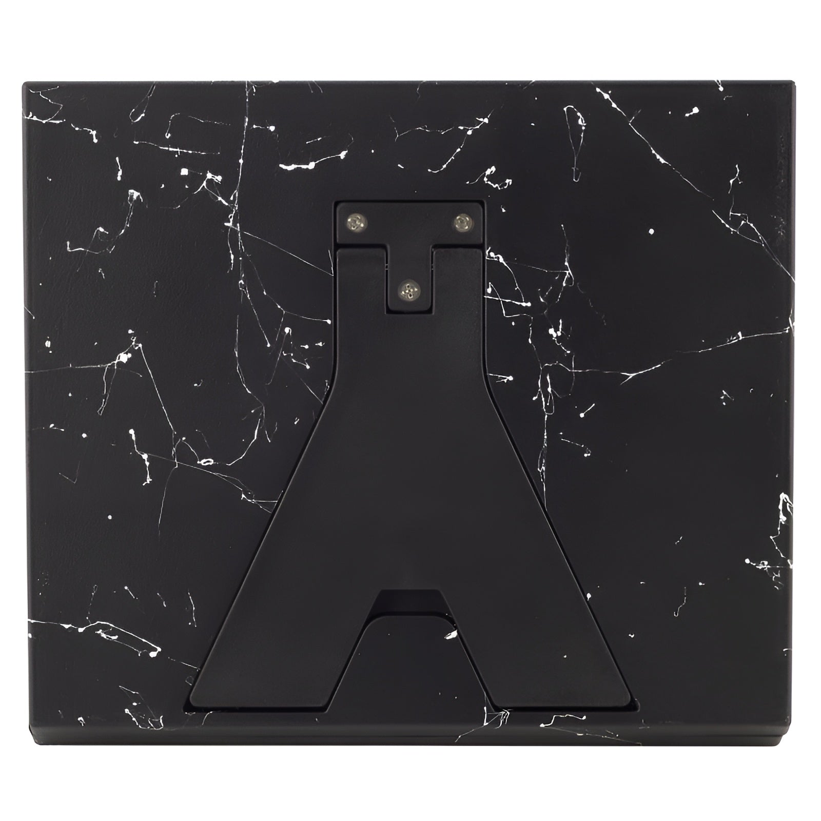Suport magnetic pentru cutite Koken, imitatie de piatra, negru cu efect marmura, 25,3x22,6x2,4