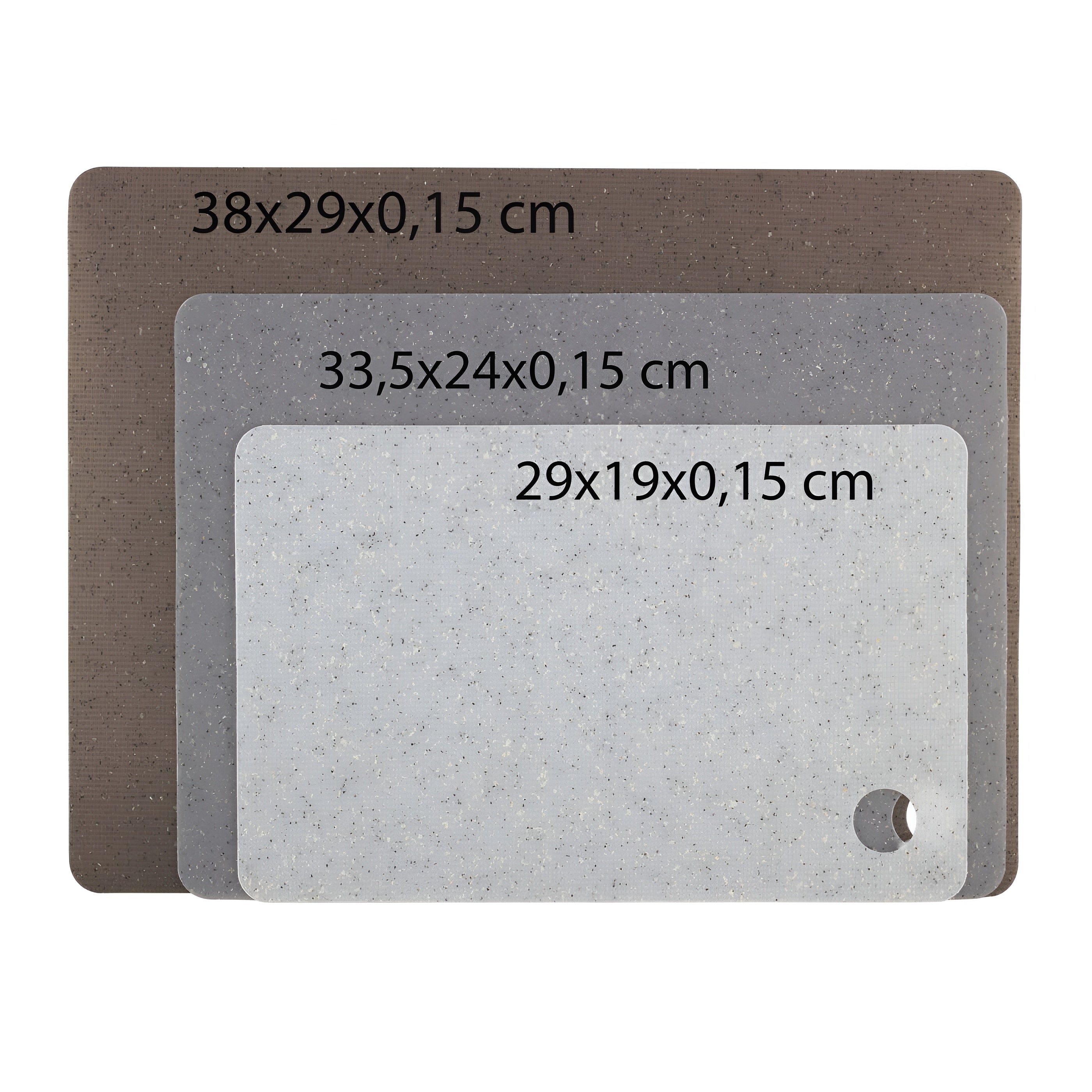 Set 3 tocătoare pentru bucătărie Koken - anti-miros, față dublă, uscare rapidă