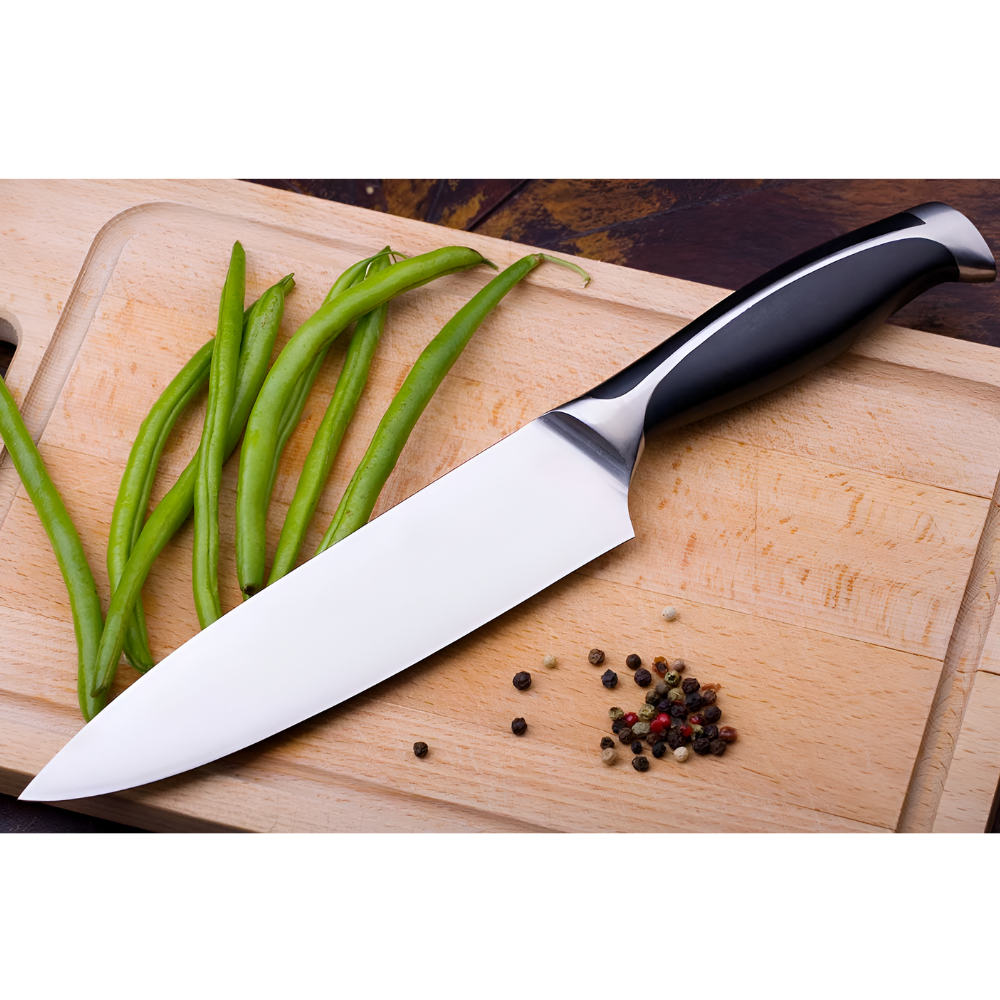 Cutit de bucatarie Koken, lama din otel inoxidabil, 20cm, maner 13cm, ergonomic antiderapant, taiere precisa si rezistenta indelungata, cutit pentru carne, peste