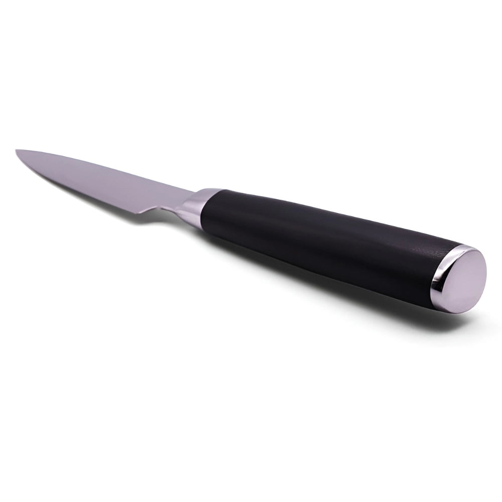 Cutit de bucatarie Koken, Lama din otel inoxidabil, 12 cm, Mâner Ergonomic Antiderapant soft-touch, Taiere precisa si rezistenta indelungata, Cuțit Universal