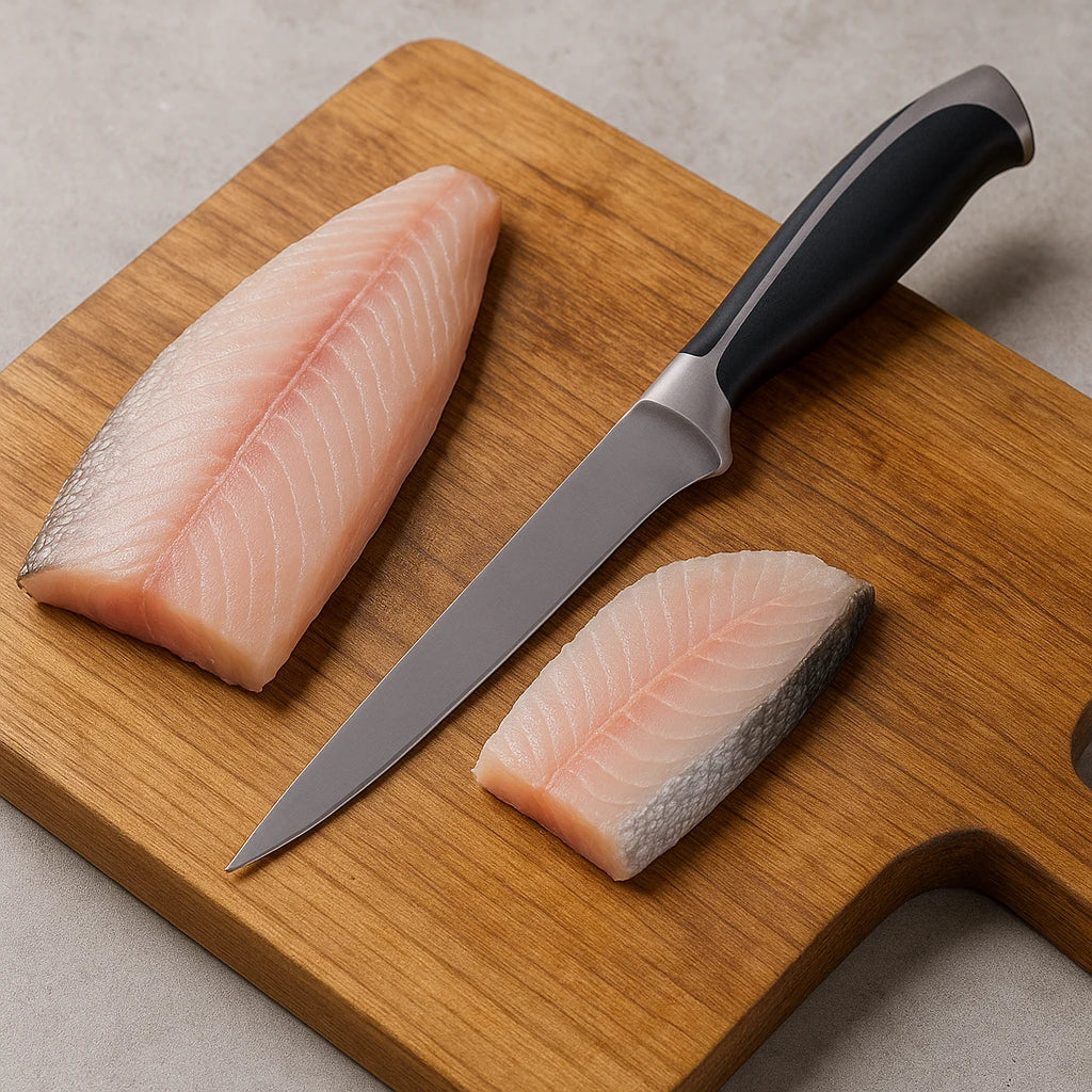 Cutit profesional pentru bucatarie Koken, lama din otel inoxidabil de inalta calitate, maner ergonomic antiderapant, taiere precisa si rezistenta indelungata, carne, peste