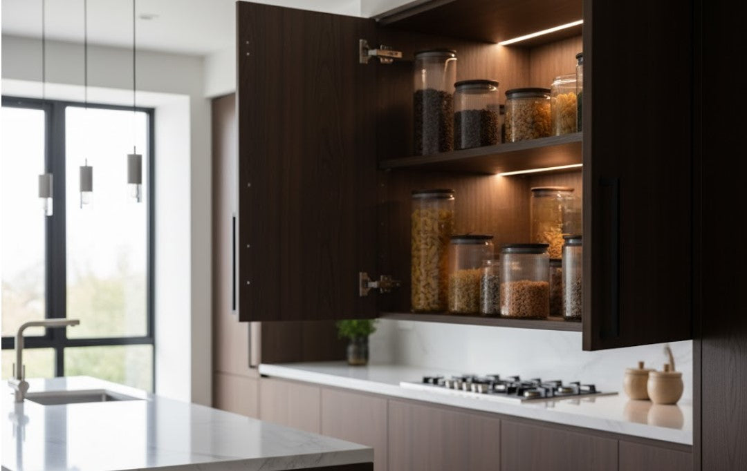 Set Borcane din sticlă borosilicată cu capac din bambus etanș Koken, Recipiente cu capac din bambus ermetic, pentru depozitarea alimentelor uscate și cerealelor