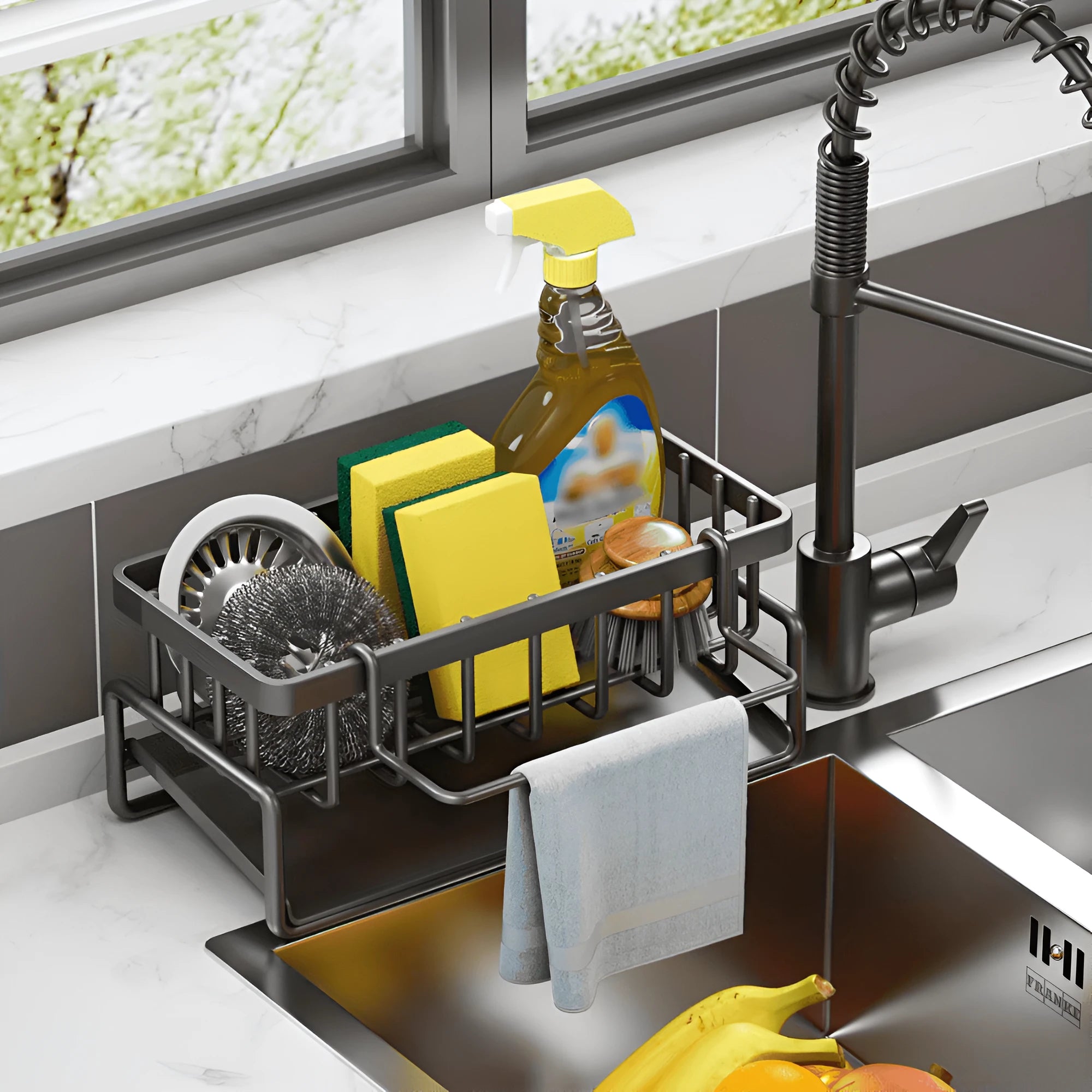 In poza este reprezentat organizatorul pentru chiuveta.