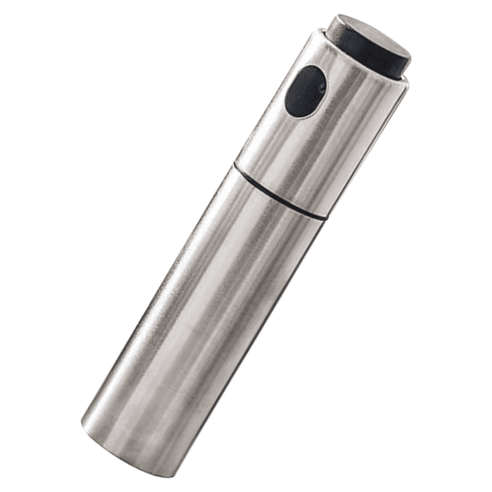 Oliviera pulverizator Koken, Pulverizator spre pentru ulei si otet din Inox, 17,8 x 4 cm, Argintiu/Negru + Palnie din Plastic PP - köken