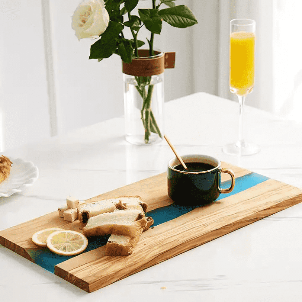 Platou servire cascaval /mezeluri, Koken.ro, din Lemn de maslin, Tocator bucatarie - köken