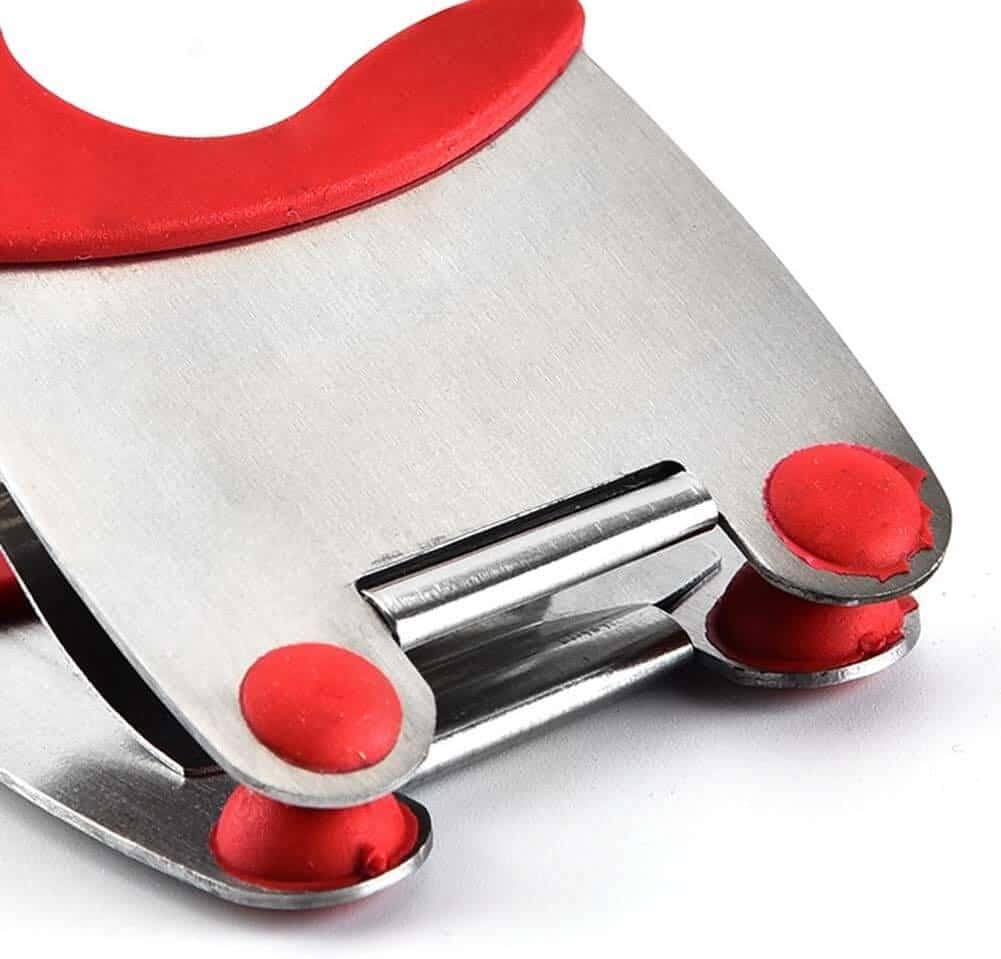 Suport Lingura Koken.ro pentru oala, Clema pentru ustensile Bucatarie din Oțel inoxidabil, Rezistent la Caldura,Suport cu Mâner anticoroziv, Negru/Rosu - köken