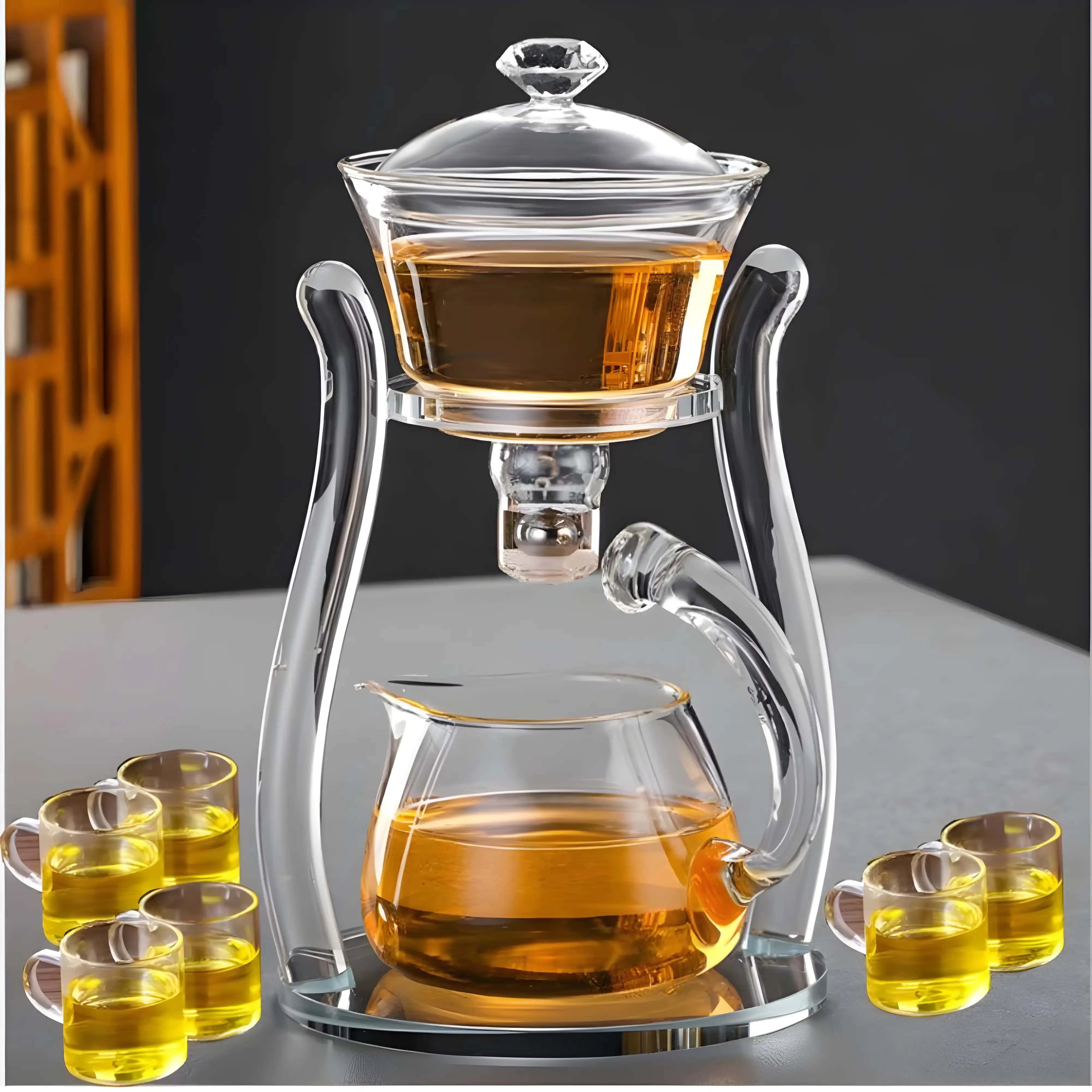 Touch Koken glass teapot with Japanese infuser, Borosilicate glass, Resistant to extreme temperatures 150℃, 350 ml