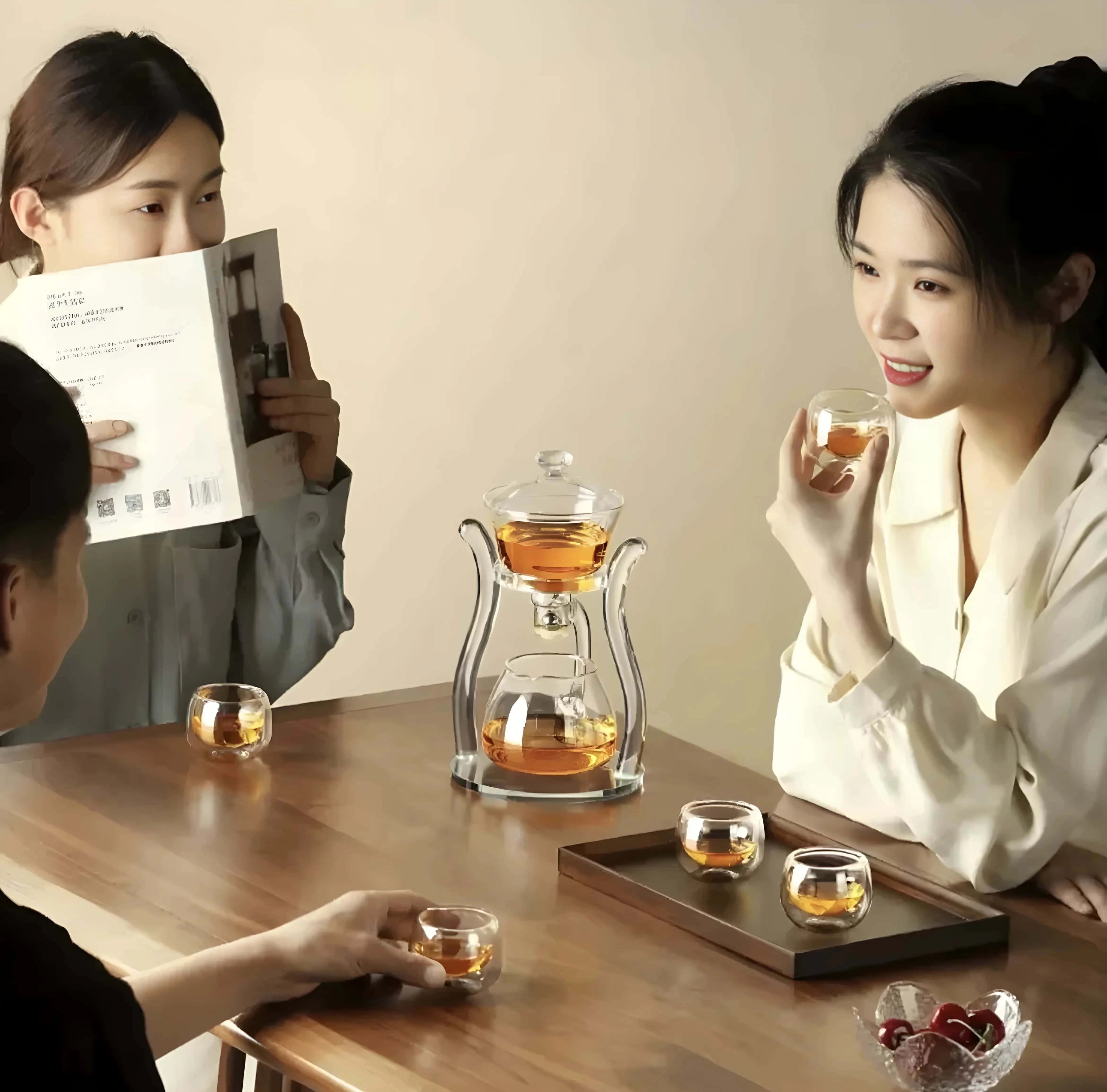 Touch Koken glass teapot with Japanese infuser, Borosilicate glass, Resistant to extreme temperatures 150℃, 350 ml