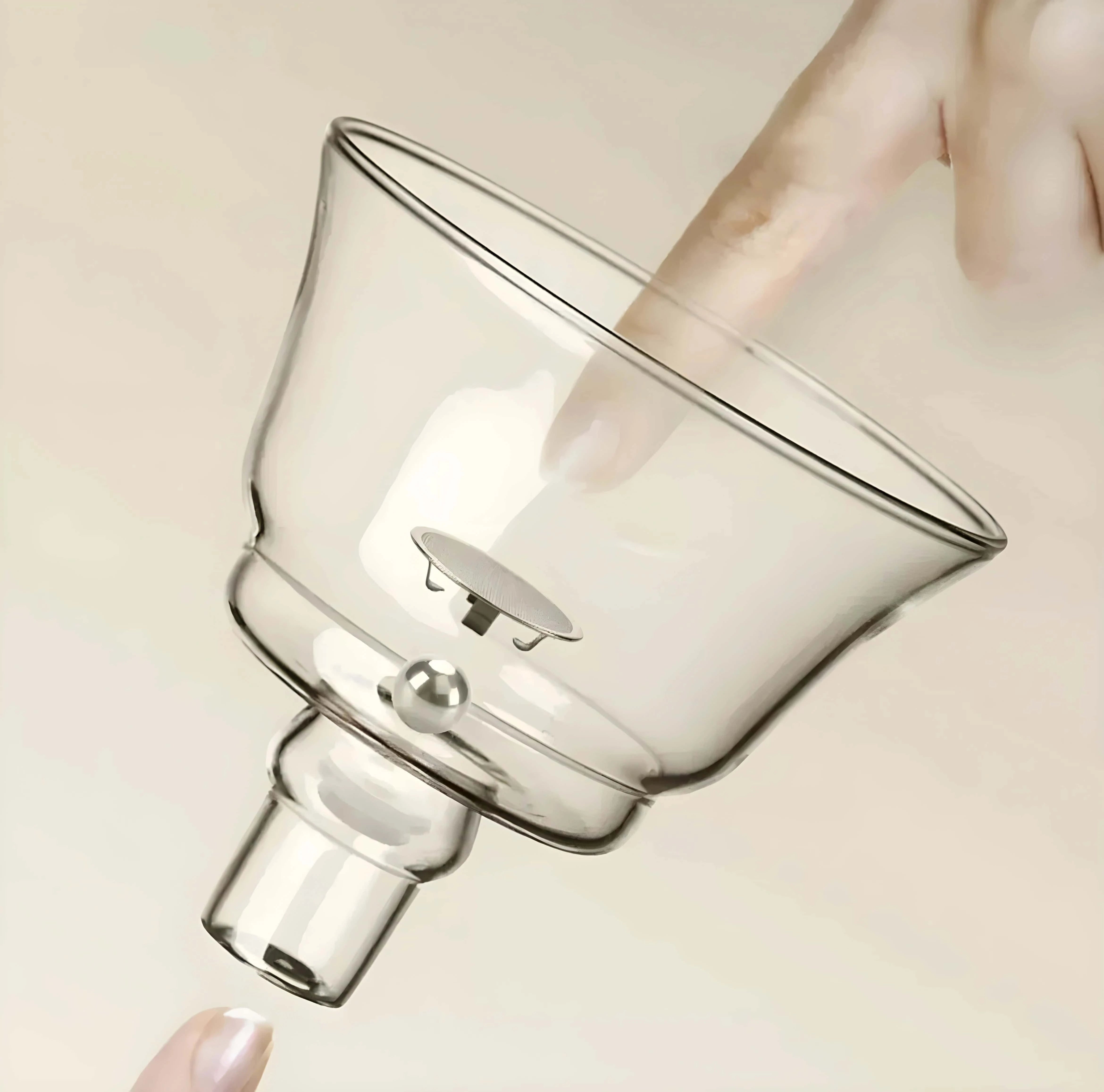 Touch Koken glass teapot with Japanese infuser, Borosilicate glass, Resistant to extreme temperatures 150℃, 350 ml