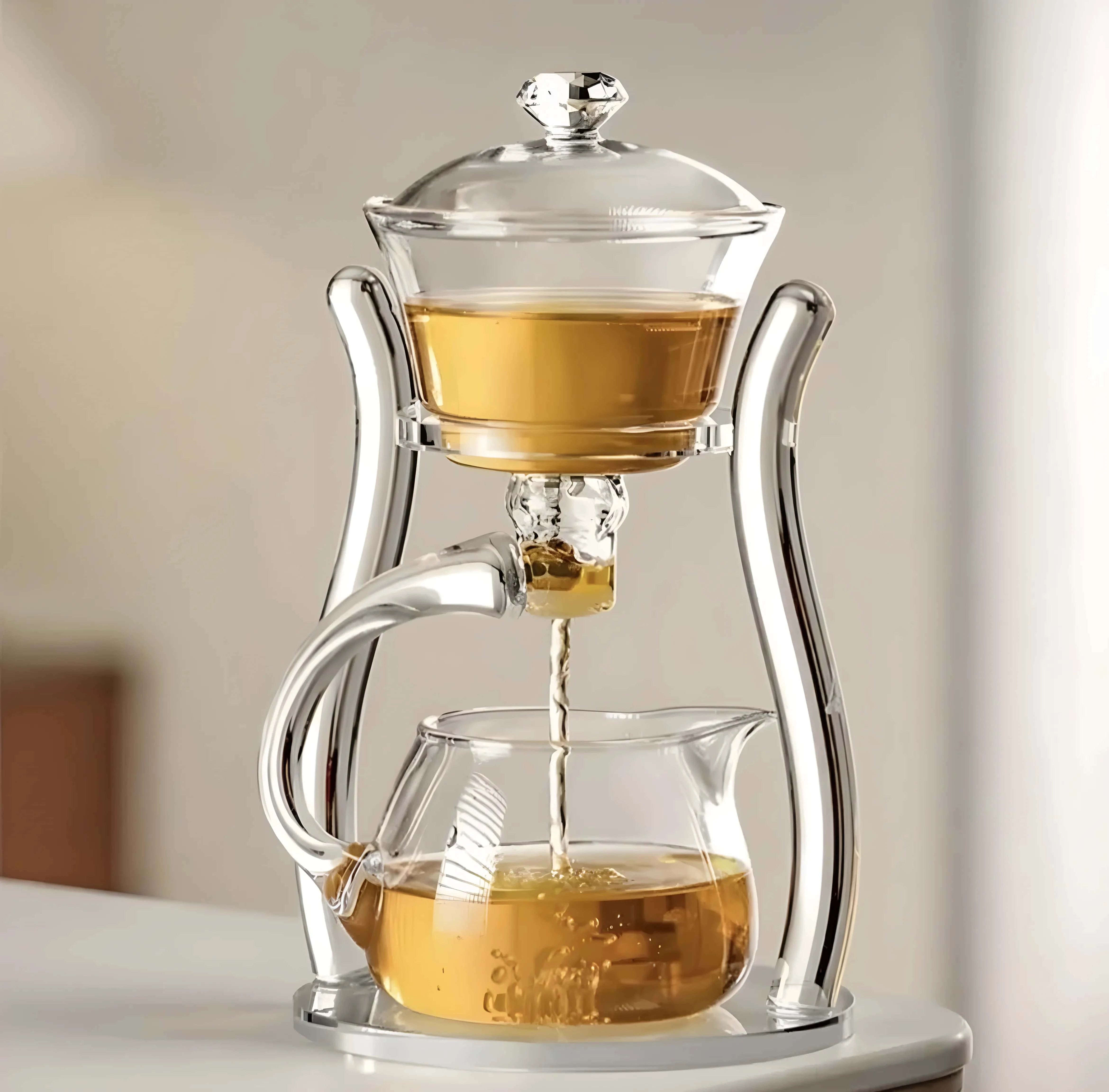 Touch Koken glass teapot with Japanese infuser, Borosilicate glass, Resistant to extreme temperatures 150℃, 350 ml