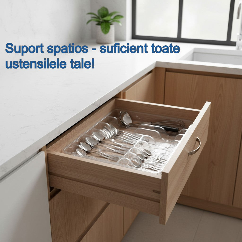 Organizator tacamuri Koken. Suport spatios - suficient toate ustensilele tale.