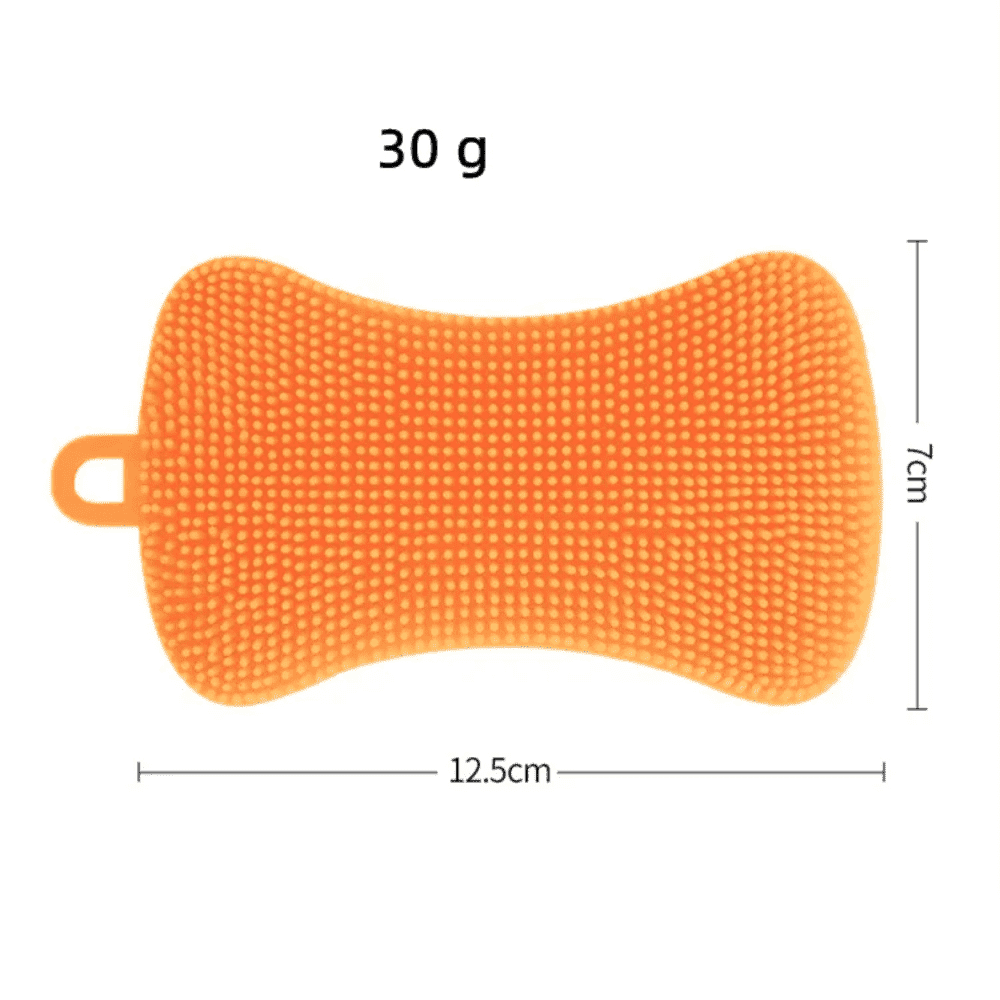 Burete Silicon Koken.ro, Set bureti de vase multifunctional, Rezistent, Reutilizabill, pentru Bucatarie/Baie, Antibacterian, Multicolor, 12,5 x 7 cm - köken