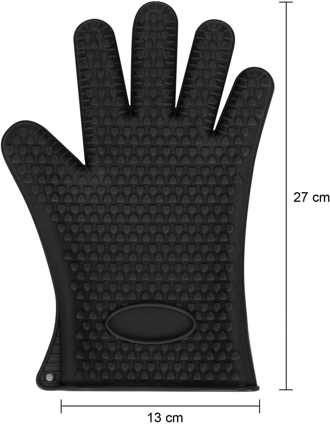 Manusa termorezistenta pentru Bucatarie si Gratar Koken.ro, din Silicon Termic, Max 230°C, Negru - köken