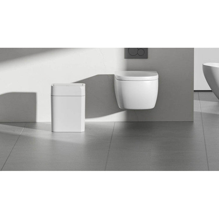 Cos de gunoi cu senzor de miscare infrarosu Koken, 18 L, Cos gunoi bucatarie, capac automat anti-miros, silentios, Rezistent la apa IPX5, Design elegant, 26.5x20.2x31.8 cm, Alb