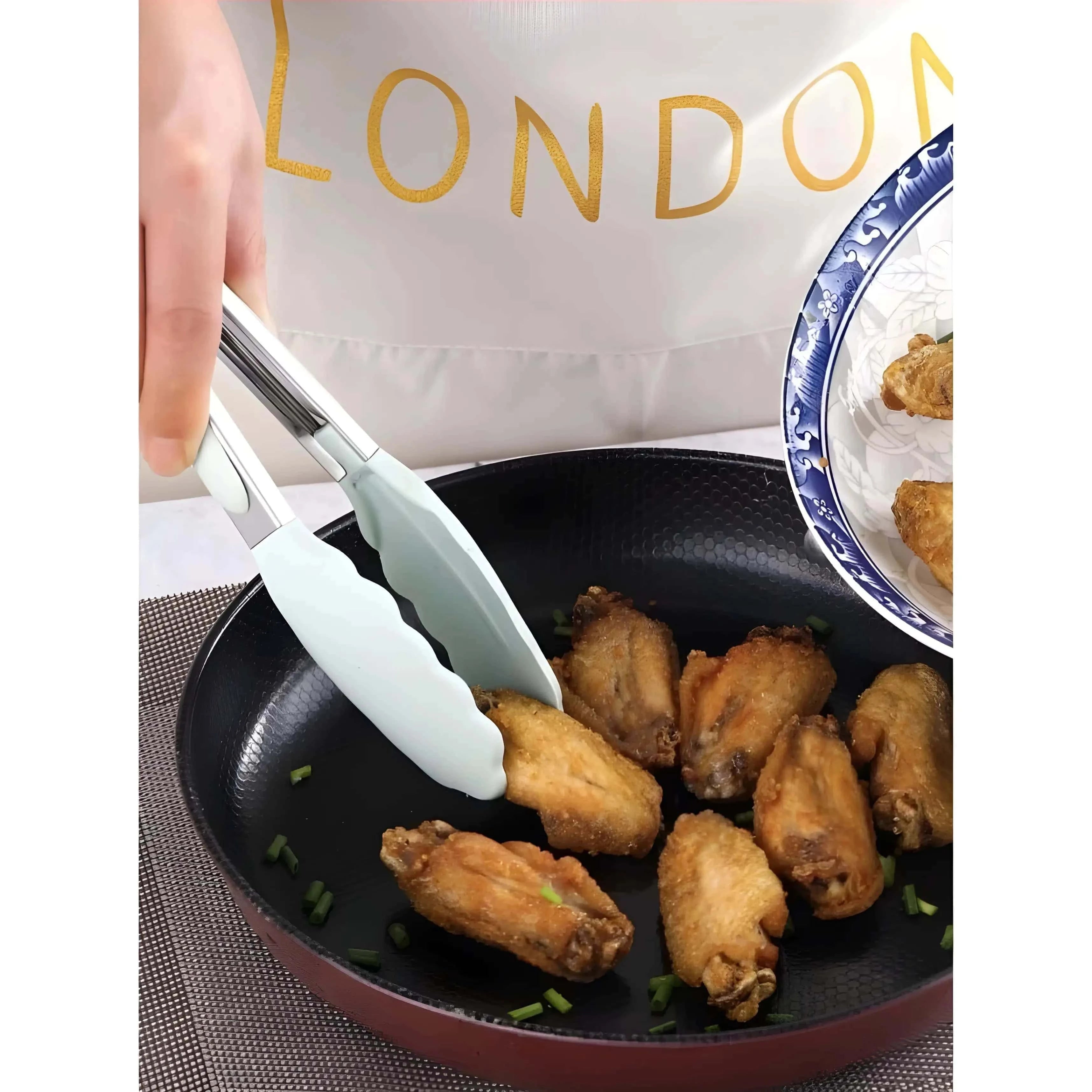 Set of 12 Koken Kitchen Utensils, Wood/Silicone, Plastic Holder, Non-Stick, Heat Resistant, Green/Pink + Spoon Holder