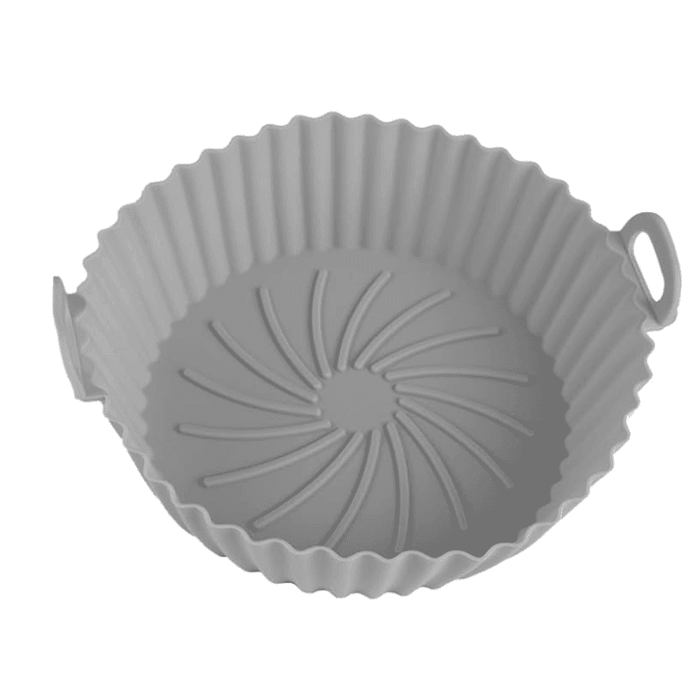 Tava de Copt din Silicon Koken.ro, Rezistenta la Temperaturi Inalte, Friteuza/Cuptor/Microunde, Reutilizabila, Gri - köken